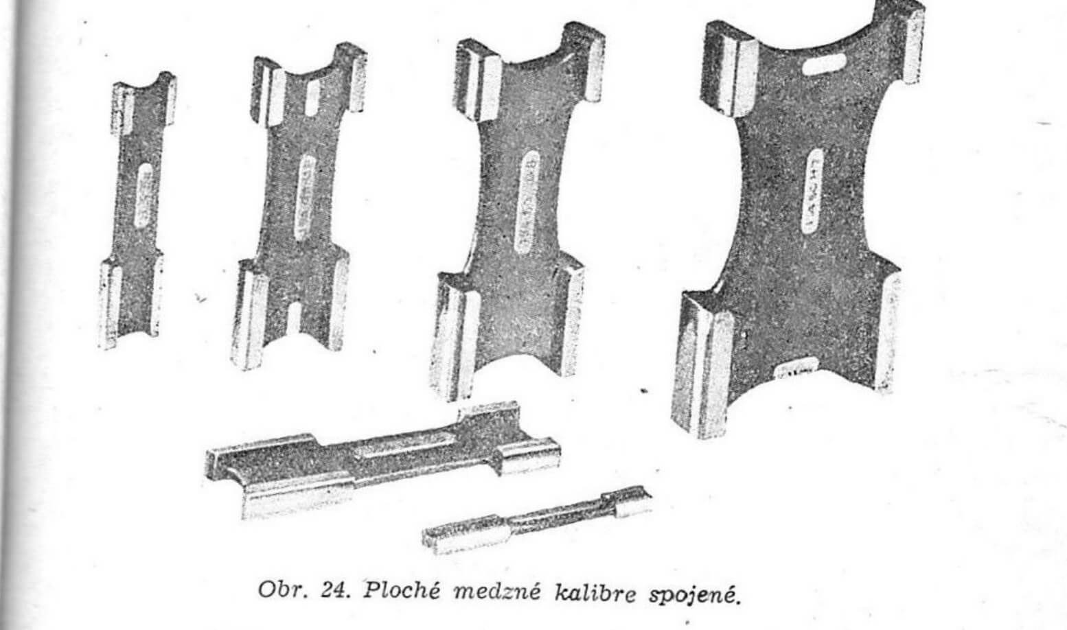 Obr. 24. Ploché medzné kalibre spojené