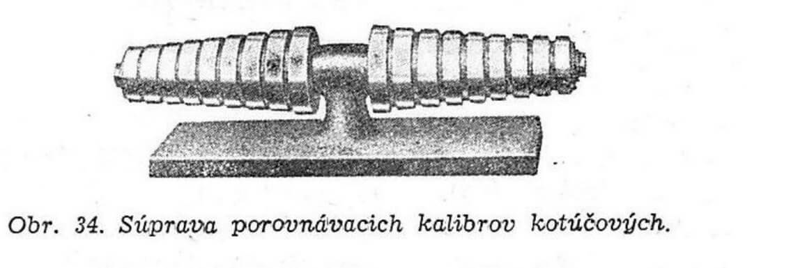 Obr. 34. Súprava porovnávacích kalibrov kotúčových