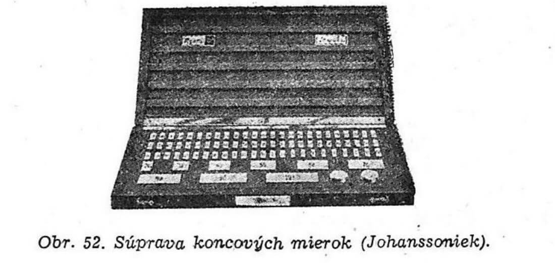 Obr. 52. Súprava koncových mierok (Johanssoniek)
